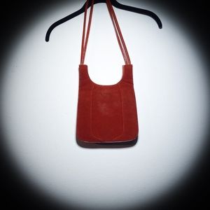 Vintage purse, orange, minor wear, unique